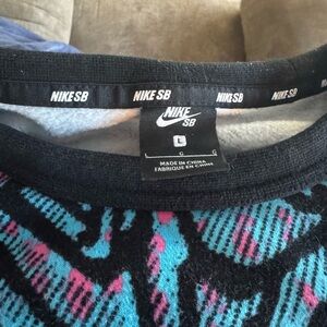 Men's Black and Blue Sweater